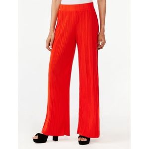 Brand new with tag Scoop Women's Crinkle Wide Leg Pants size S 4-6 orange